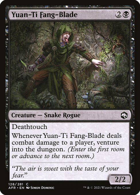 mtg dungeons of death card list Magic The Gathering Adventures in The Forgotten Realms Commander Deck – (White-Blue-Black) Toys Precon - AFC - Dungeons