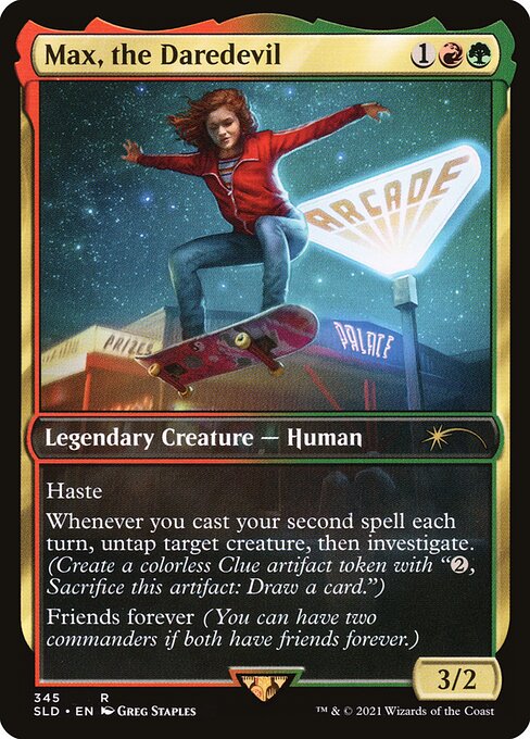 dustin mtg card Dustin, Gadget Genius [Secret Lair Drop Series]  Gamers Paradise Friends forever (You can have two commanders if both have friends forever.) 31 Days of DUSKMOURN Creature