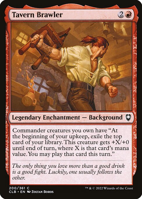 karlach mtg commander deck Karlach, Fury of Avernus // Tavern Brawler (Commander)