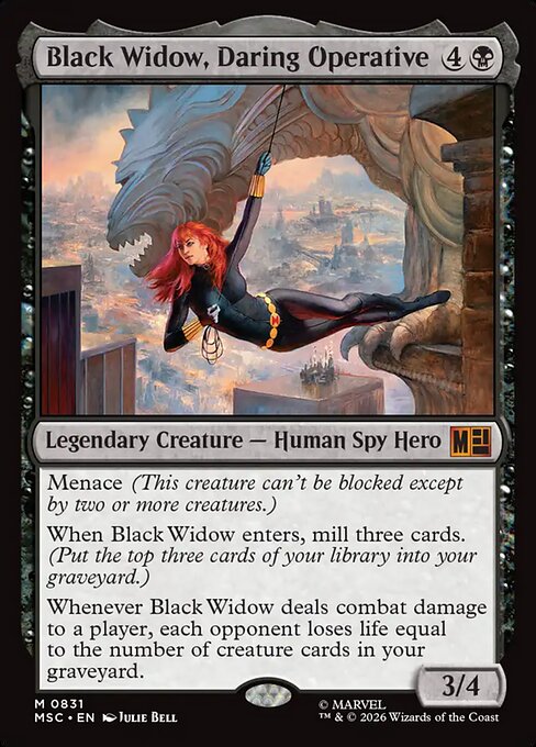 Example Deck for Black Widow, Daring Operative