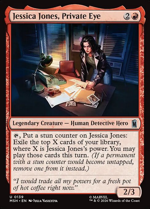 Example Deck for Jessica Jones, Private Eye