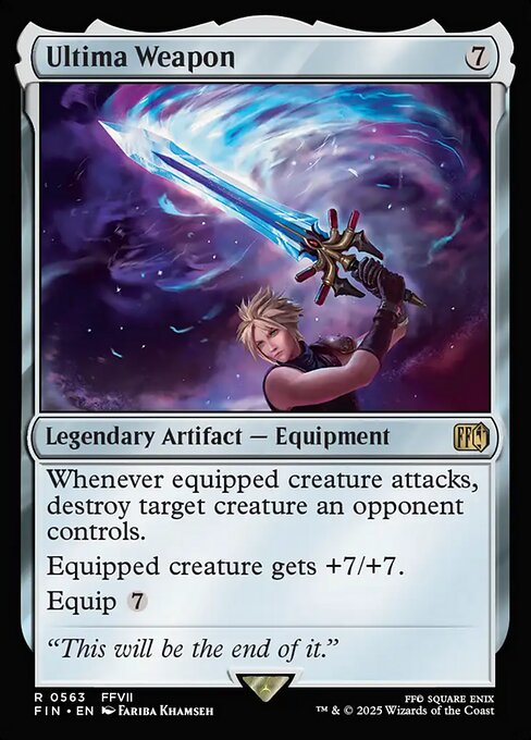 buster sword card mtg #255 Foil from Final Fantasy (FIN) Proxy then you may cast a spell from your hand with mana value less than or equal to that damage without paying its mana cost. Buster Sword (Card) | EDHREC