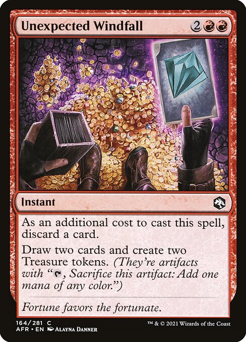 mtg cards like windfall Looking for similar to "Release to the wind" : r/mtg Draw two cards and create two Treasure tokens. Windfall | Magic: the Gathering