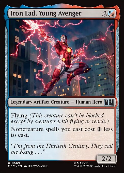 Example Deck for Iron Lad, Young Avenger
