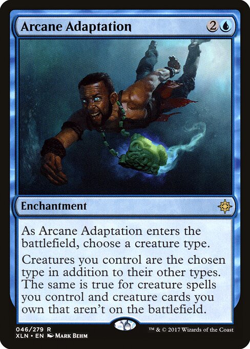 mtg cards like arcane adaptation Are there cards similar to