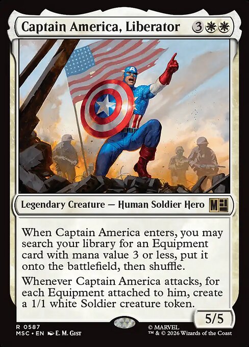 Example Deck for Captain America, Liberator