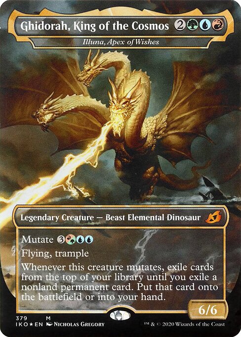 king ghidorah mtg commander deck Ghidorah, of the Cosmos from Ikoria Variants Spoiler All cards will be carefully packed for safe transit Ghidorah, King of the Cosmos