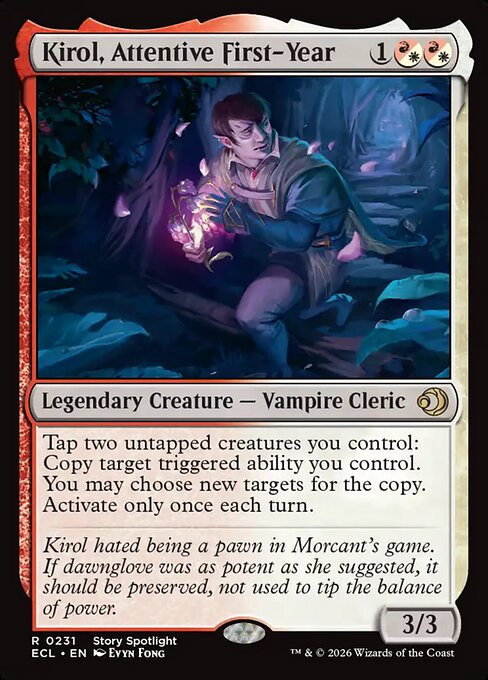 Example Deck for Kirol, Attentive First-Year