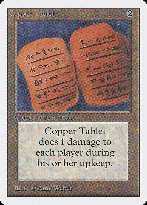 Copper Tablet マジック：ザ・ギャザリング Copper Tablet (Card) | EDHREC