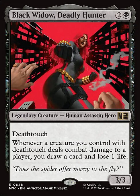 Example Deck for Black Widow, Deadly Hunter