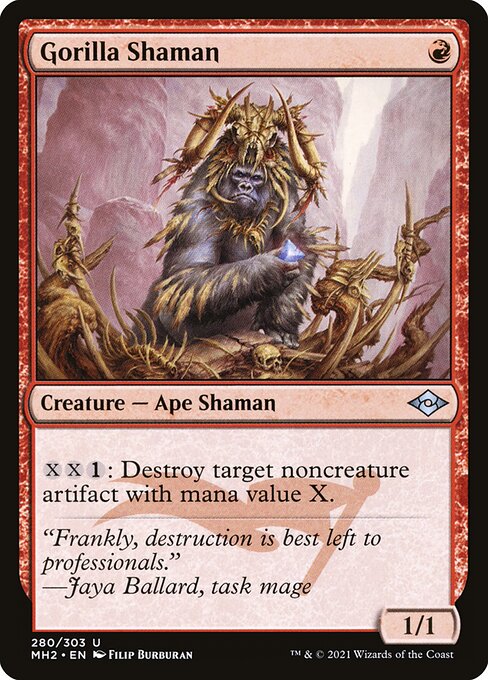 mtg ape commander deck Kibo, Uktabi Prince Ape Monkey Tribal Artifact Destruction Magic MTG Commander Deck