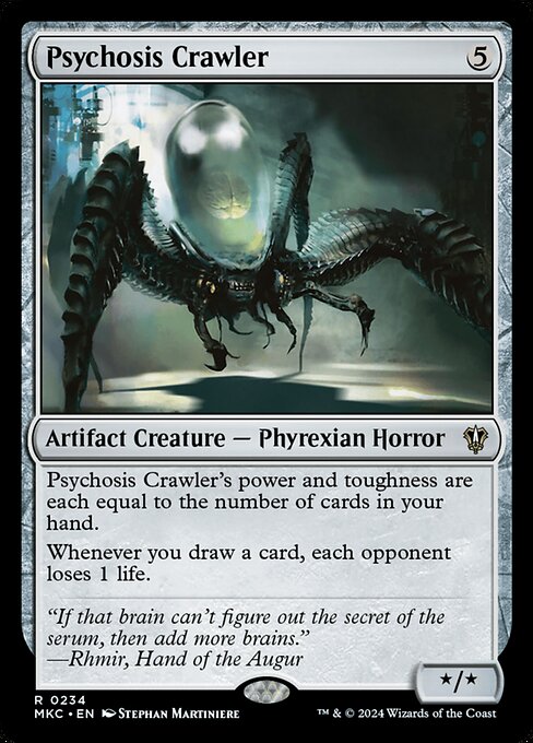 mtg cards like psychosis crawler (Phyrexian) ~ FOIL PROMO - ships NOW! ~Near Mint Commander The Gathering MTG Psychosis Crawler The Brothers'