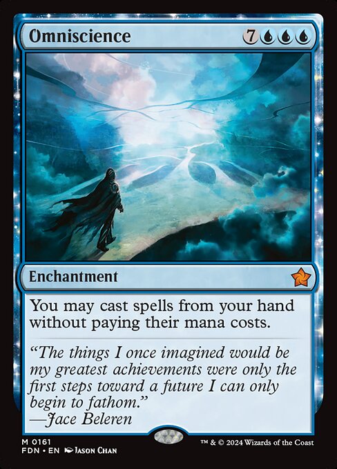 mtg cards like omniscience A single individual card from the Magic Similar cards to Omniscience |
