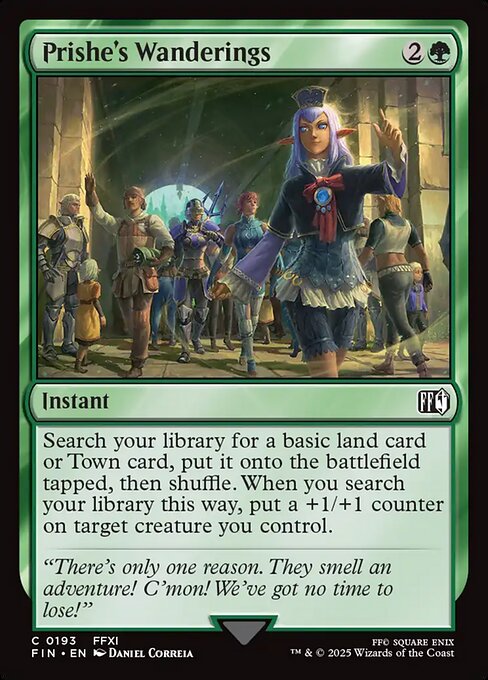 mtg final fantasy wandering minstrel The [403] [Borderless] [Character] [FINAL FANTASY] [Foil]  Face to Face Games if you control five or more Towns The Wandering Minstrel