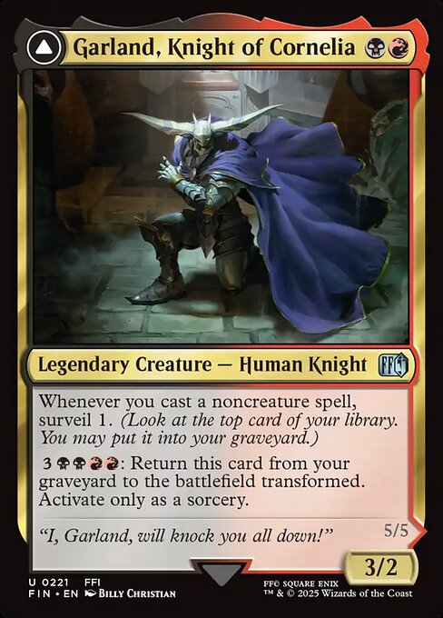 Example Deck for Garland, Knight of Cornelia