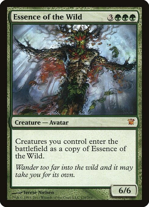 wild card mtg Magic: The Gathering Wilds of Eldraine Commander Deck Outlaws of Thunder Junction Commander (OTC) #3 Illustrated by Fajareka Setiawan Magic Essence of the Wild (Card)