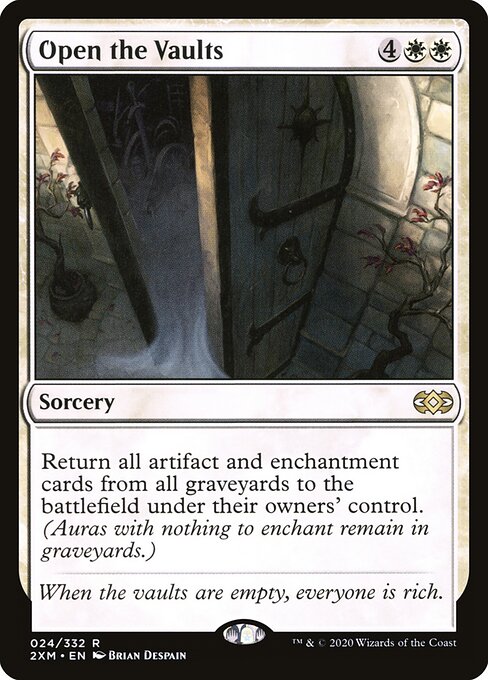vault cards mtg Mana where X is the total number of rad counters among players Open the Vaults (Card) |