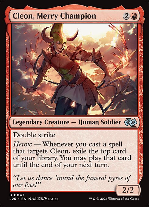 Example Deck for Cleon, Merry Champion
