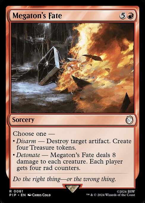 mtg fallout card Set Review – Red New Release Promo From MTG