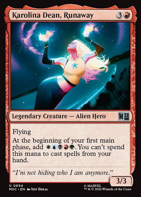 Example Deck for Karolina Dean, Runaway