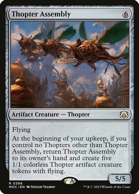 mtg thopter cards Token (1/1) by Leonardo da Vinci Flying Thopter Squadron enters the battlefield with three +1/+1 counters on it My very first Magic card