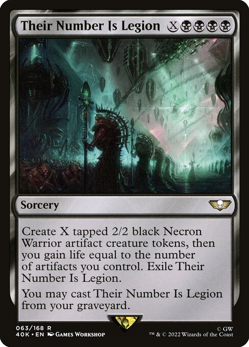 numbered mtg cards Their Number Is Legion (Card) Magic The Seventh Doctor (Serial