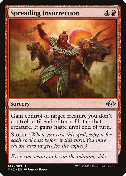 cards like insurrection mtg Magic The Gathering - Commander Masters Untap all creatures and gain control of them until end of turn Spreading Insurrection (Card) | EDHREC