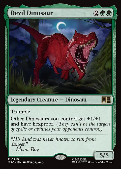 Example Deck for Devil Dinosaur